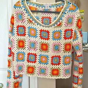 Crochet Knit Sweater